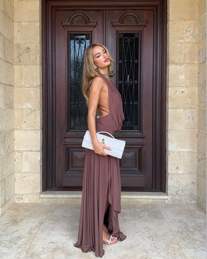 Evelyn Halter Maxi Dress