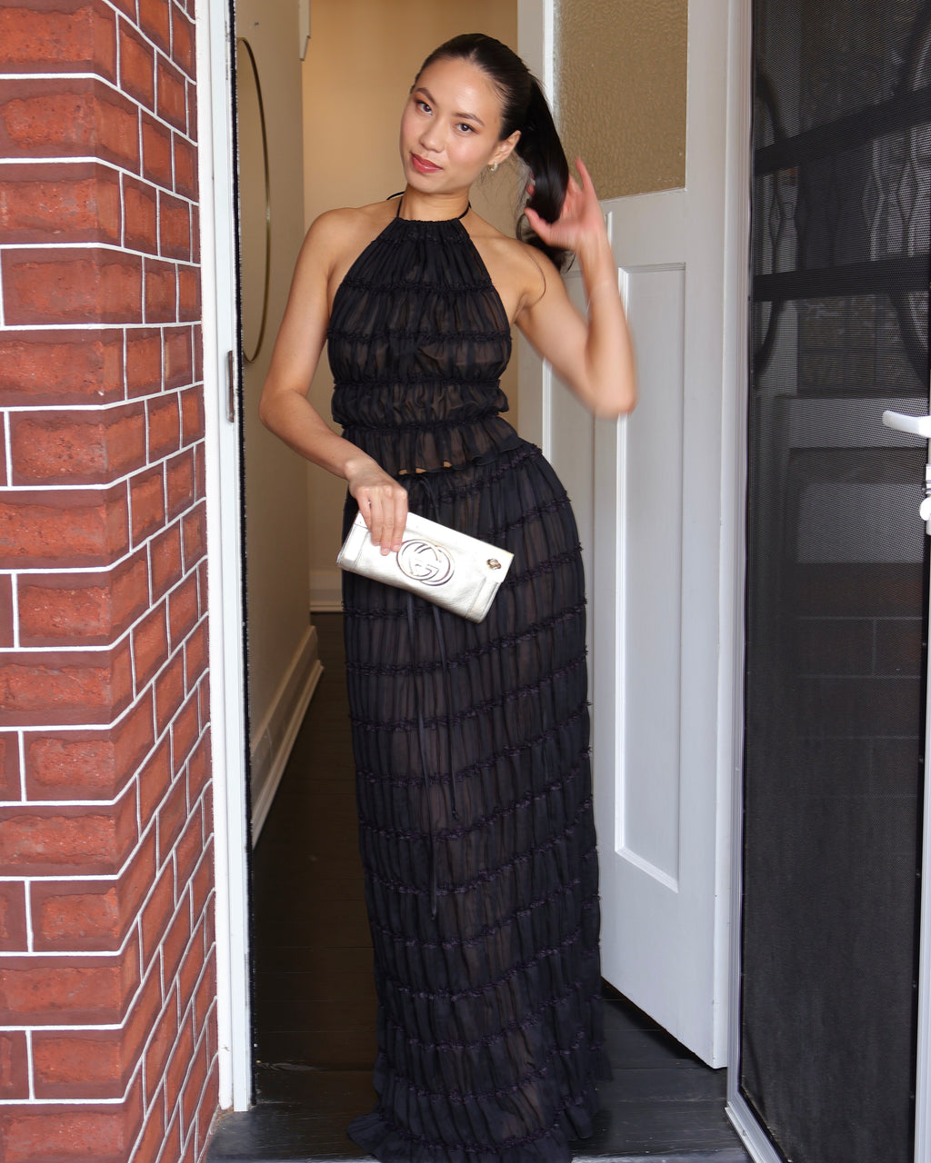 Juliette Halter and Skirt