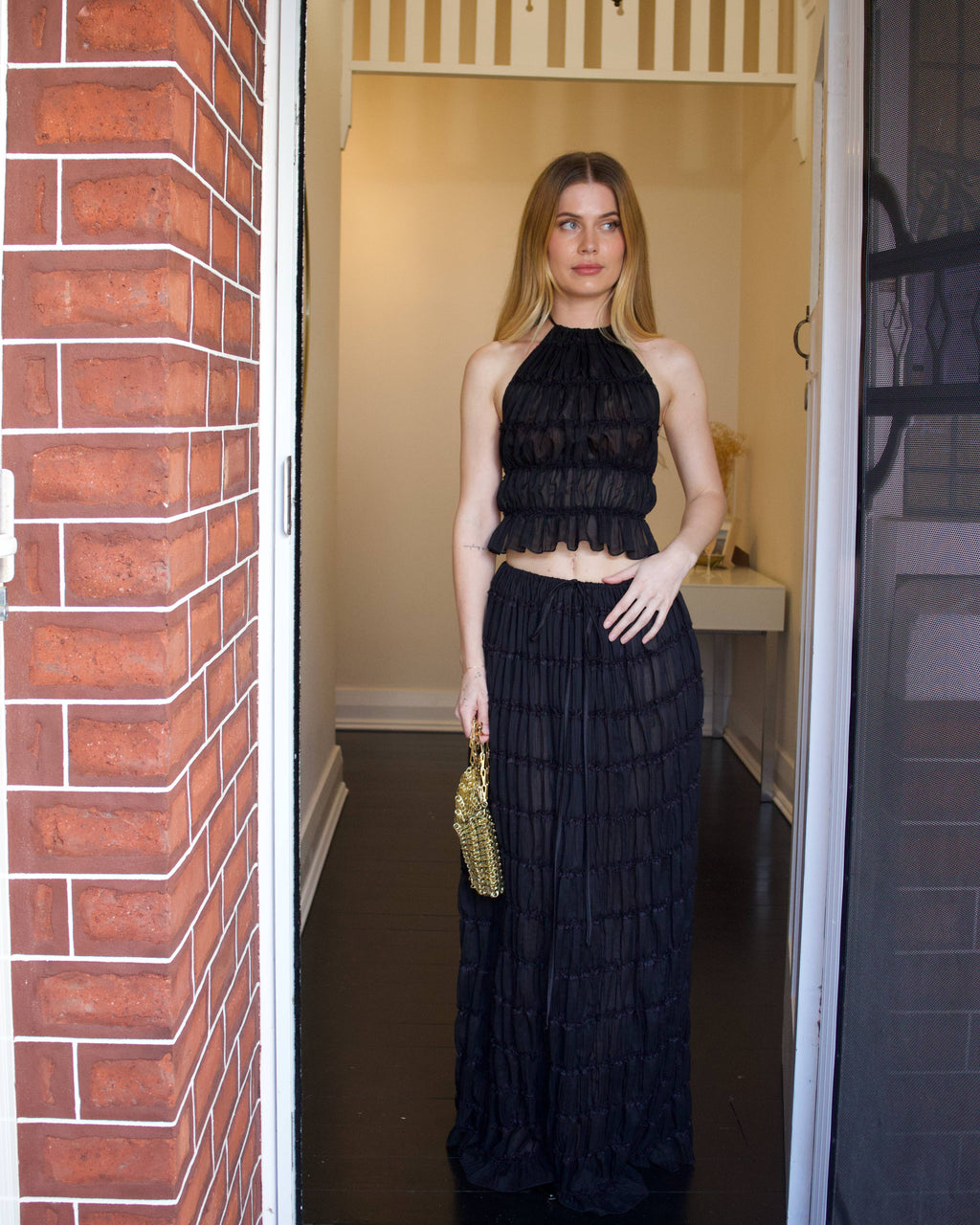 Juliette Halter and Skirt