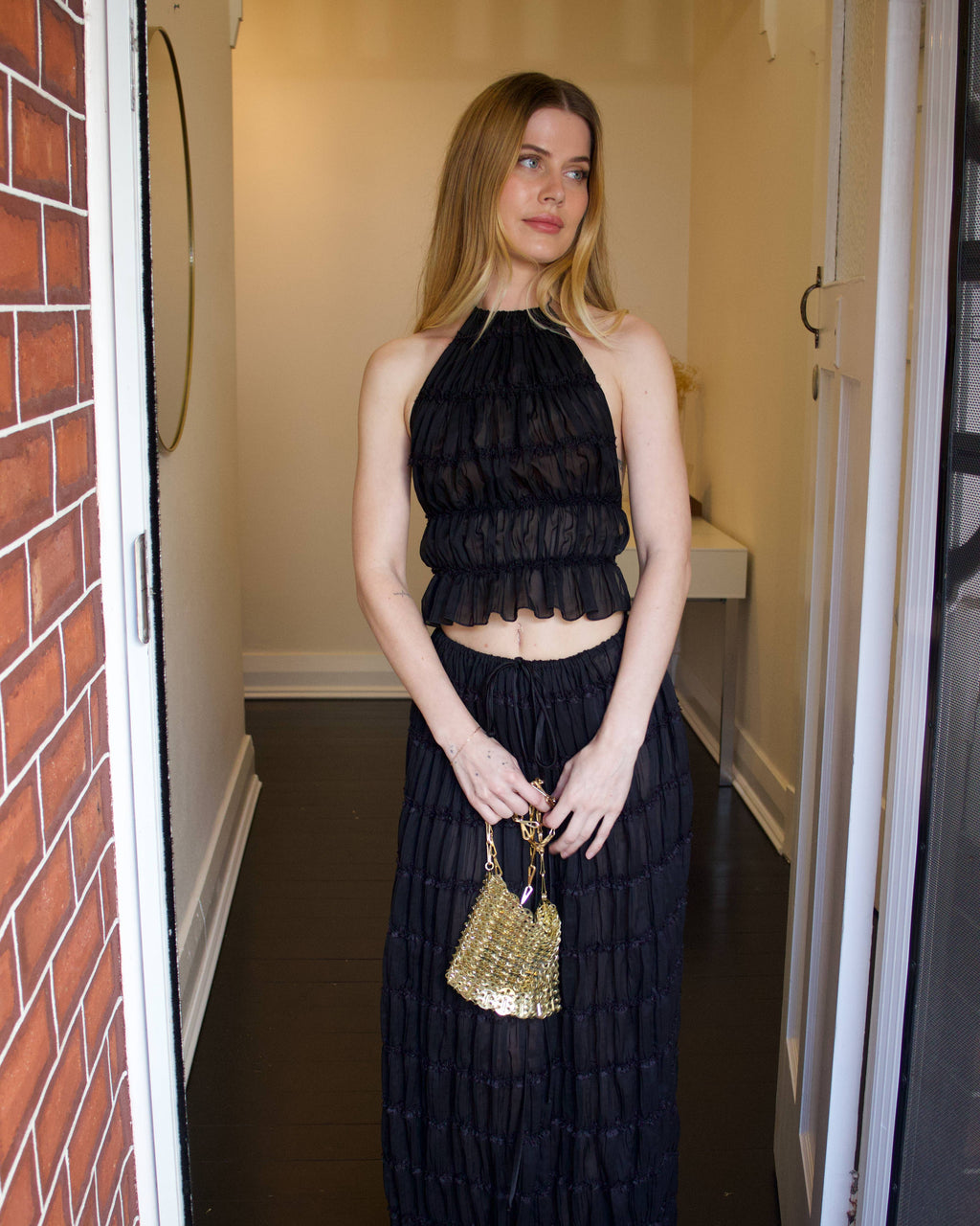 Juliette Halter and Skirt