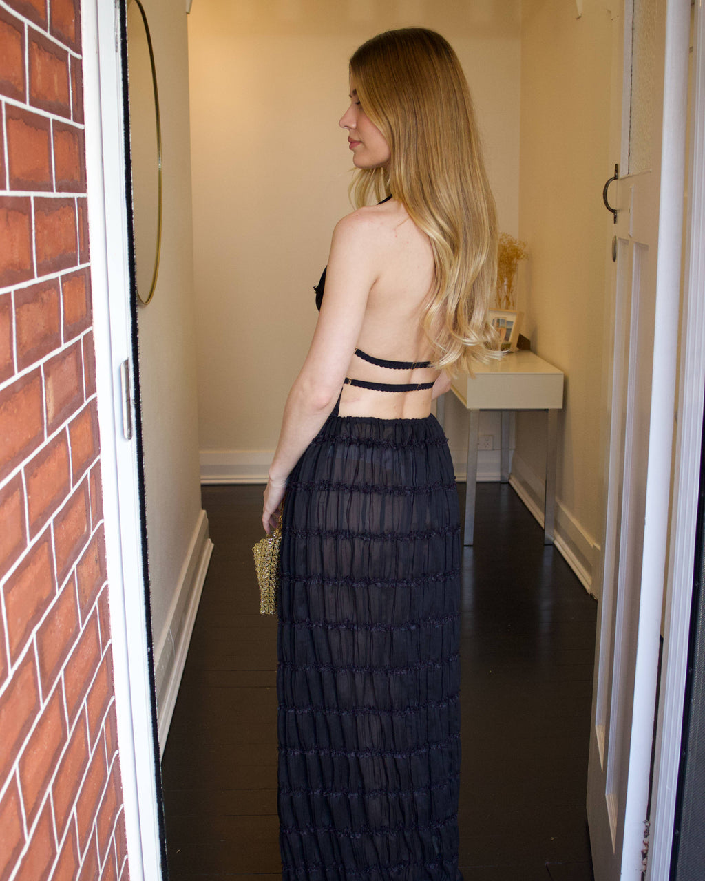 Juliette Halter and Skirt